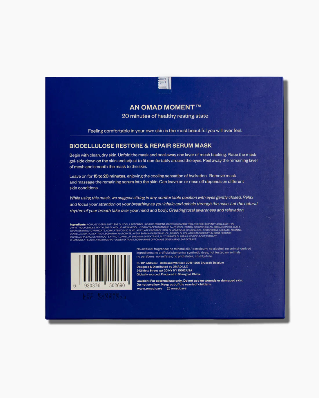 OMAD Bio-Cellulose Restore & Repair Serum Mask
